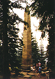 památník A. Stiftera nad jezerem